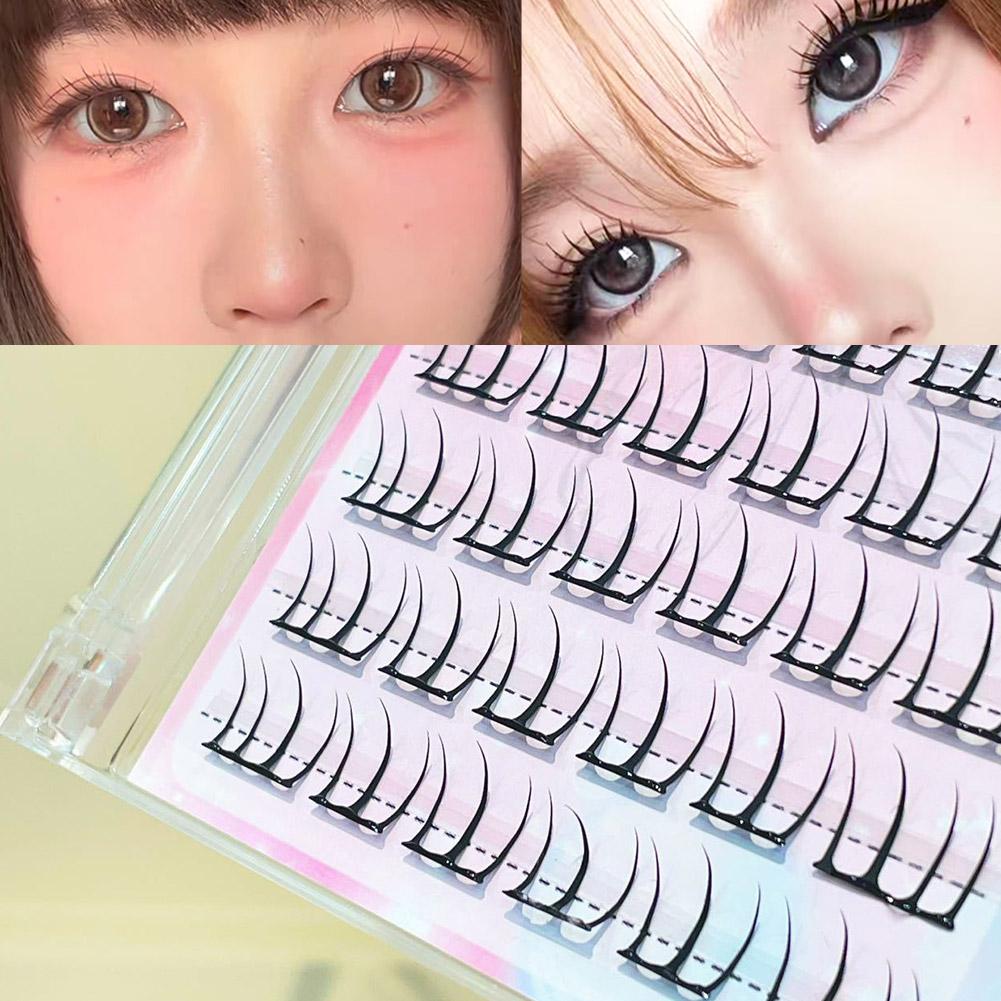 Individual Lash Tray - QUEENICE Fluffy Eyelash Clusters, Individual Eyelash