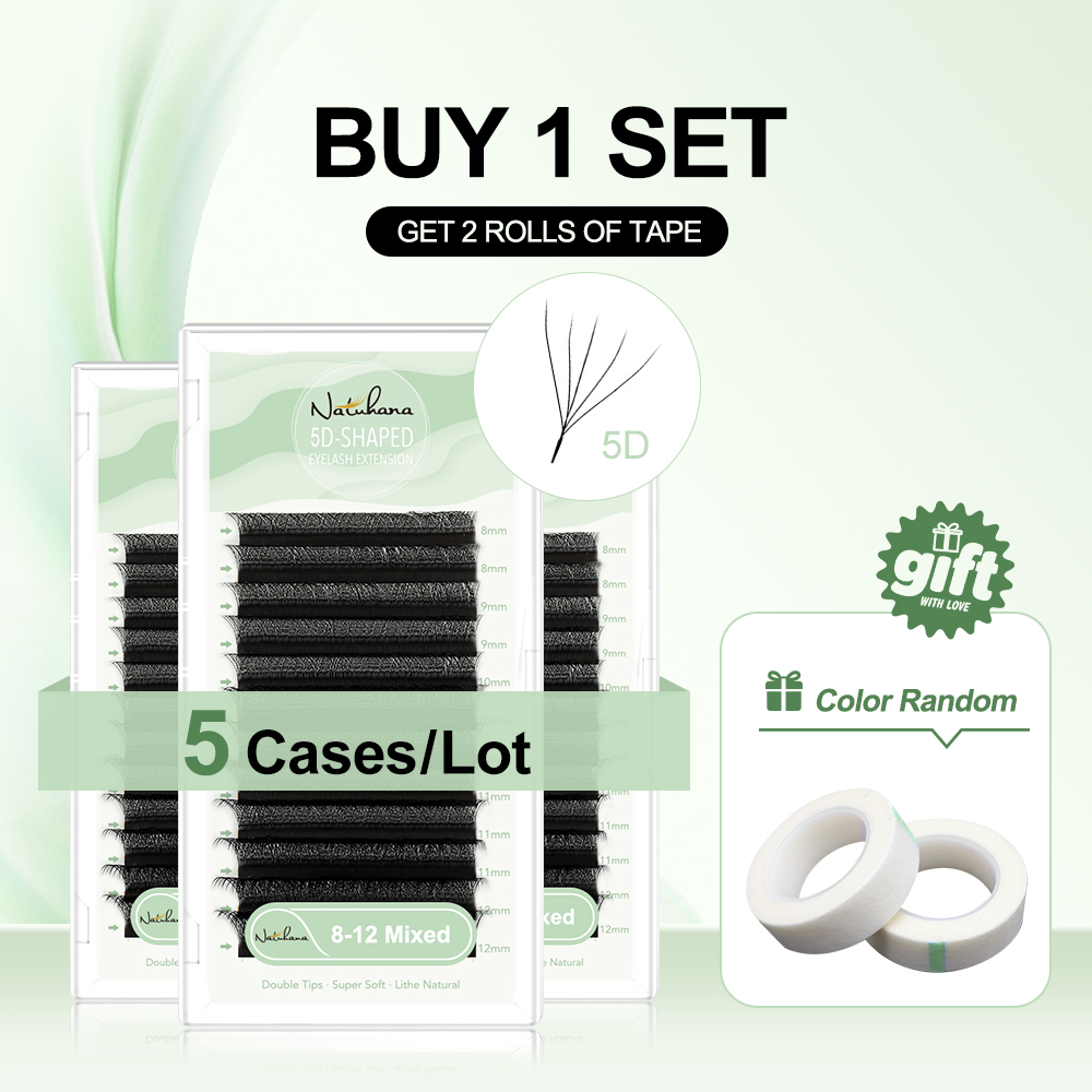 Eyelash Extension Volume Styles - NATUHANA 5Cases/Lot W Shape Eyelash Extension