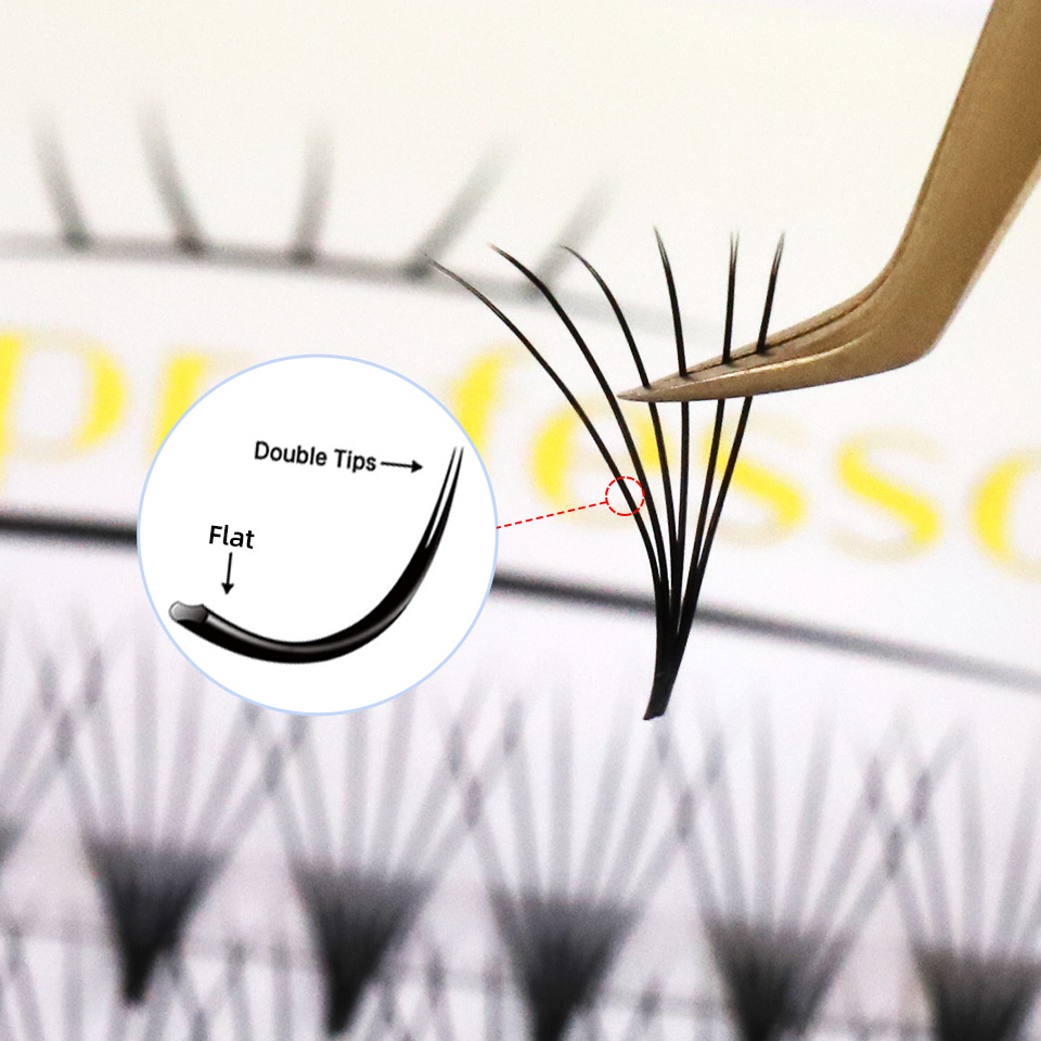 Lash Fan Volume - Flat Premade Fans Thin Root Eyelash