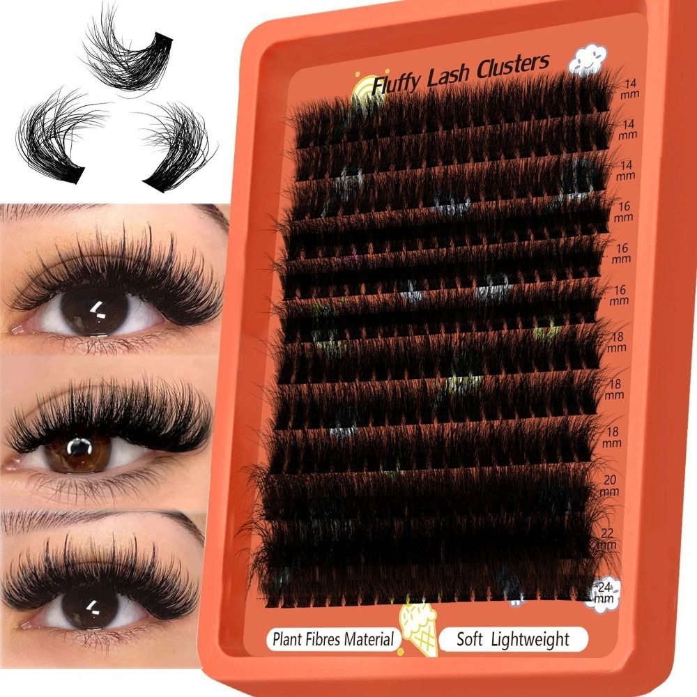 Eyelash Extension Volume Styles - 100D False Eyelashes Wispy Style 3D
