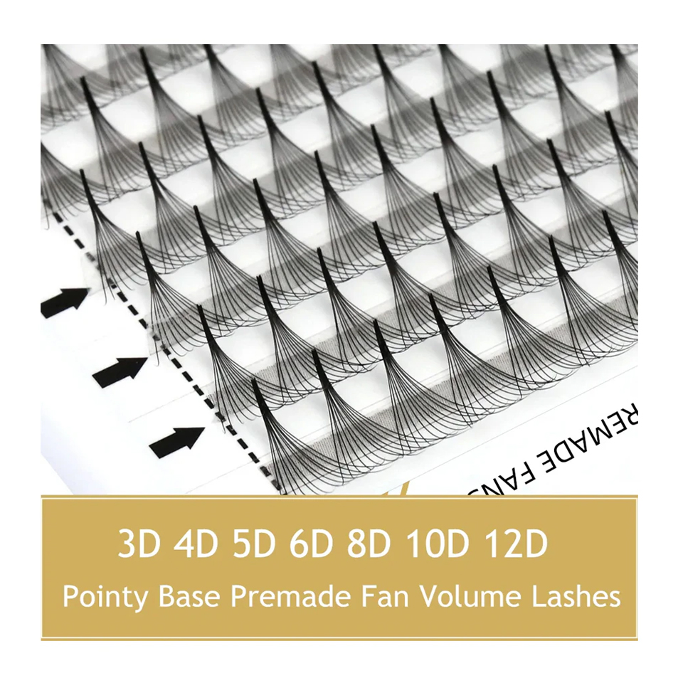 Lash Fan Volume - RUJADE Pointy Narrow Base Premade Fans