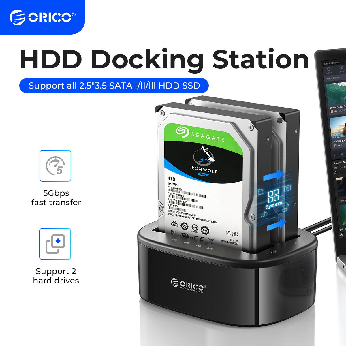 Eyelash Extension Uk - ORICO Dual-bay Hard Drive Docking Station