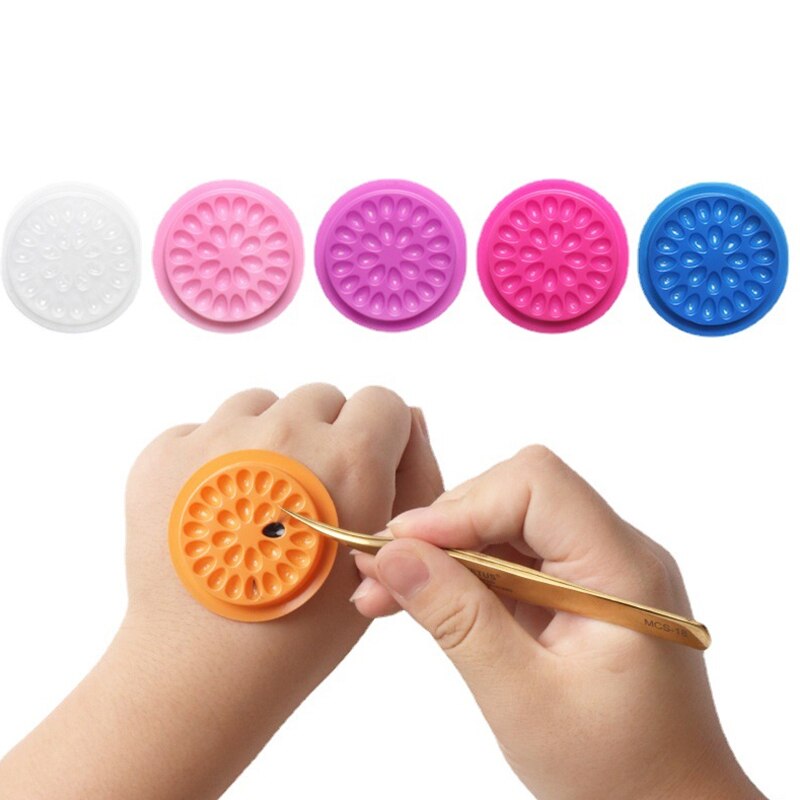Individual Lash Tray - 100pcs Eyelash Glue Holder Eyelashes Extension