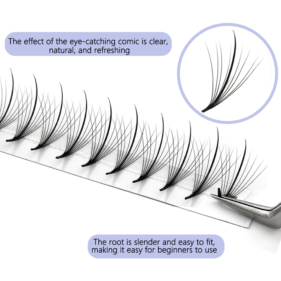 AGUUD Pointy Base Wispy Premad - Eyelash Extension Russian Volume ulasan dan harga