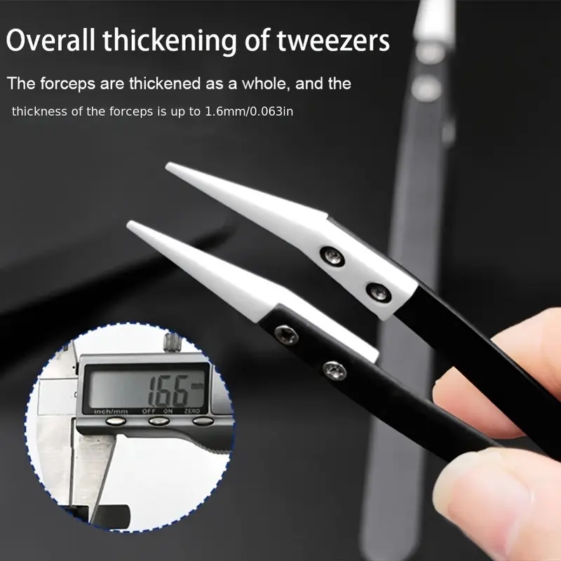 Ceramic antistatic tweezers, i - Isolation Tweezer Curved ulasan dan harga