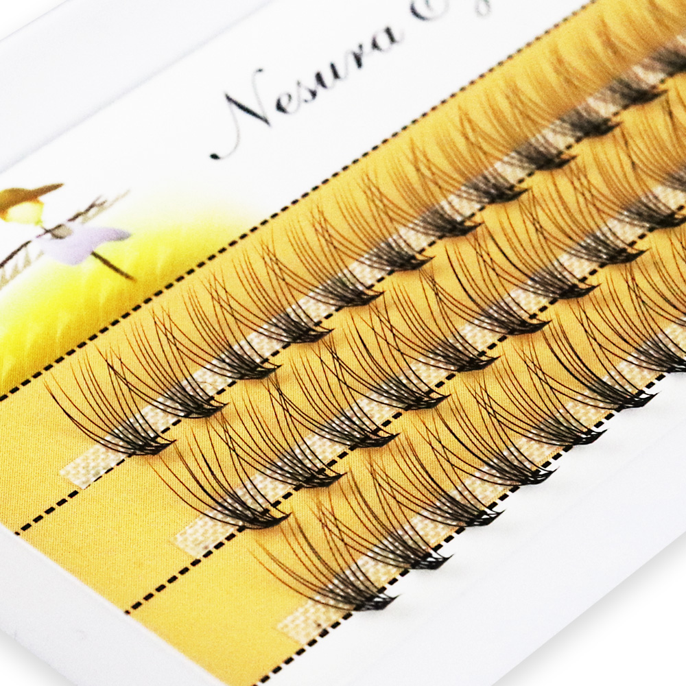10D Faux Mink Eyelash Clusters - Eyelash Extension Russian Volume ulasan dan harga