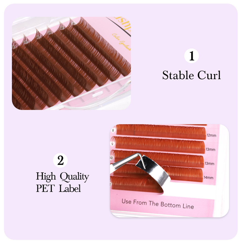 0.05 0.07 Light/Medium/Dark Br - Individual Lash Tray ulasan dan harga