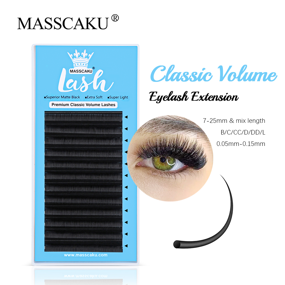 MASSCAKU 0.05/0.07/0.10/0.15mm - Eyelash Extension Russian Volume ulasan dan harga