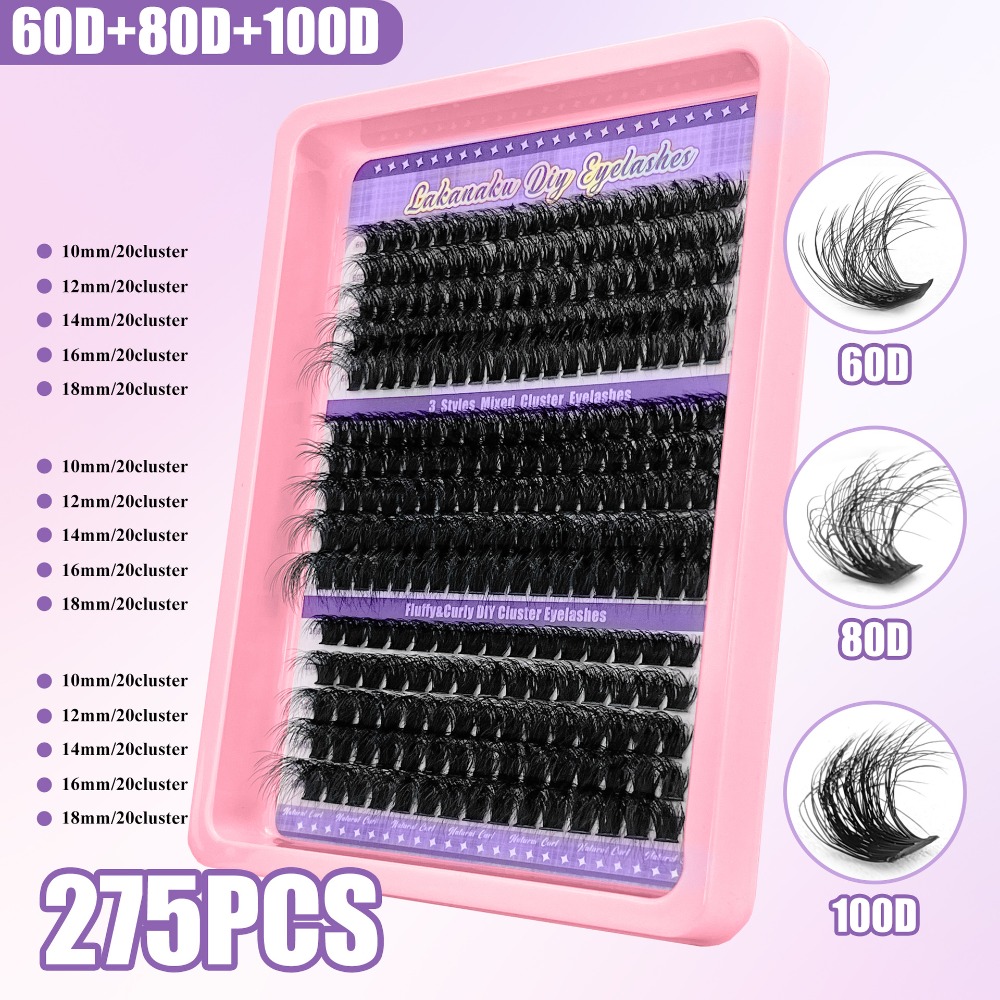 9-16mm Length False Eyelashes  - Eyelash Extension Volume Styles ulasan dan harga