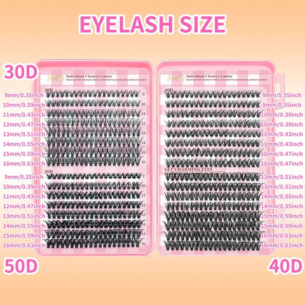 9-16mm Length False Eyelashes  - Eyelash Extension Volume Styles ulasan dan harga