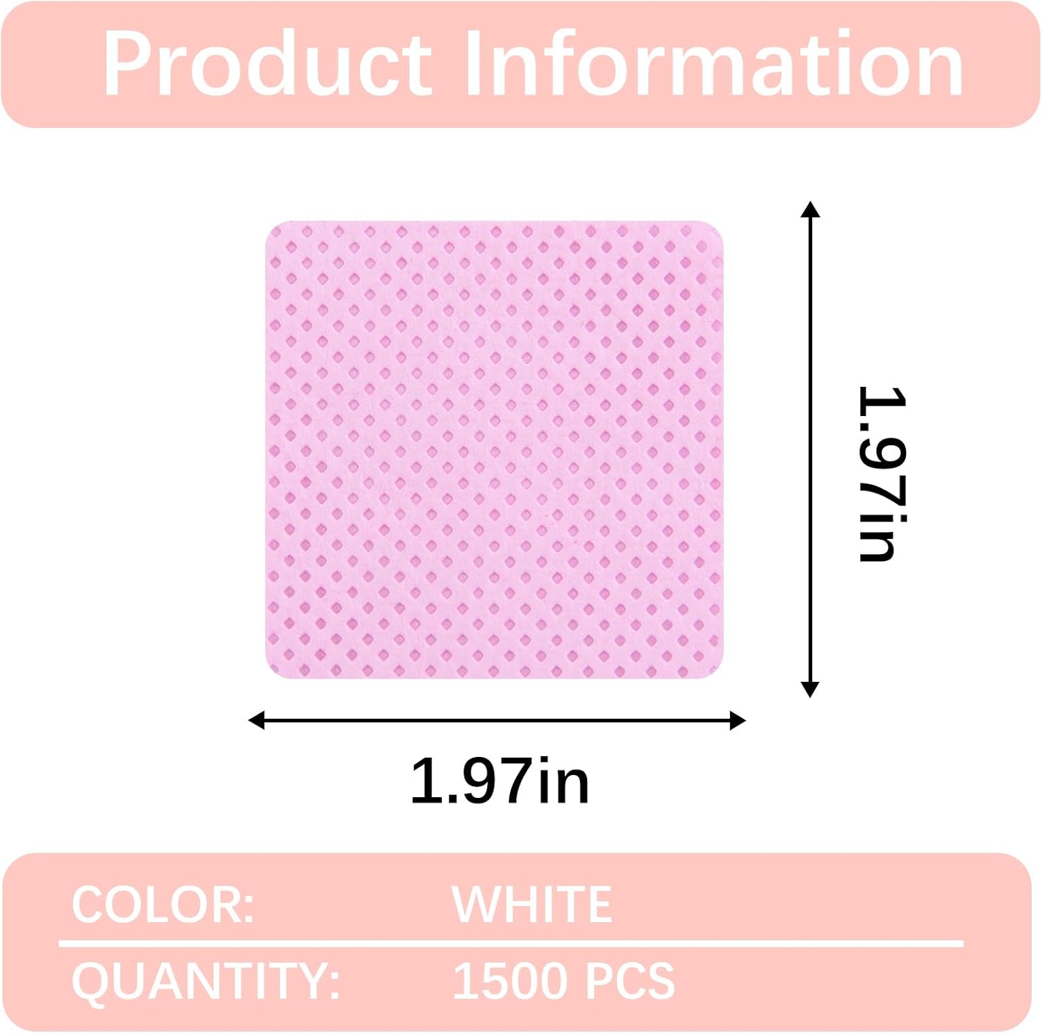 1500 Pcs Lint Free Nail Wipes  - Eyelash Extension Gel Remover ulasan dan harga
