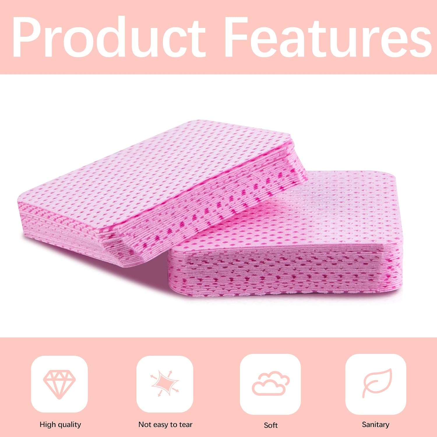 1500 Pcs Lint Free Nail Wipes  - Eyelash Extension Gel Remover ulasan dan harga