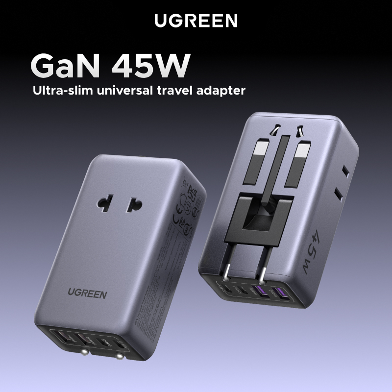 UGREEN Plug Adaptor GaN 45W Un - Eyelash Extension Uk ulasan dan harga