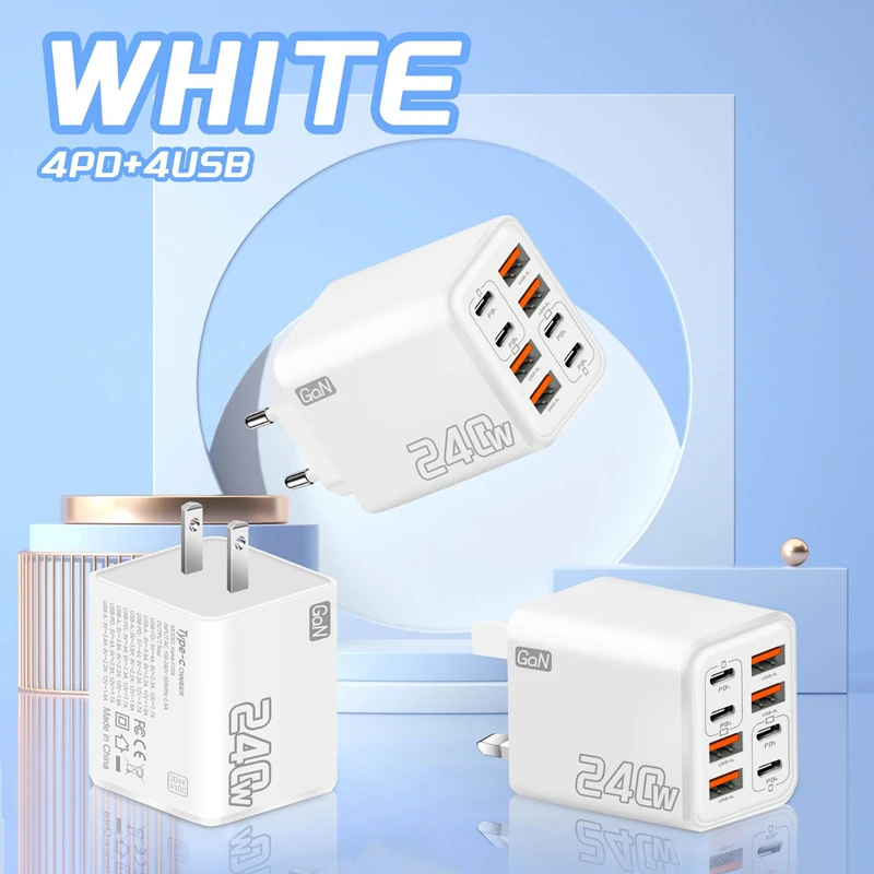 8 in 1 240W GaN USB C Charger  - Eyelash Extension Uk ulasan dan harga