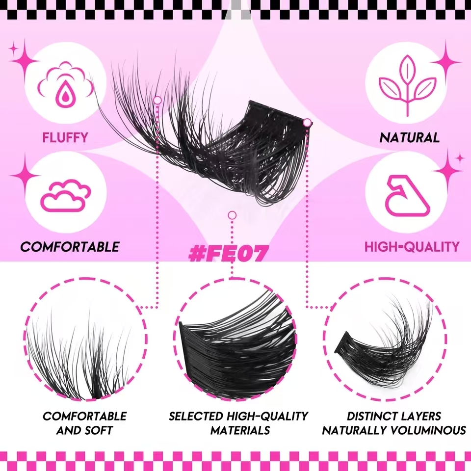 QIUNING Lash Clusters Kit Indi - Individual Lash Tray ulasan dan harga