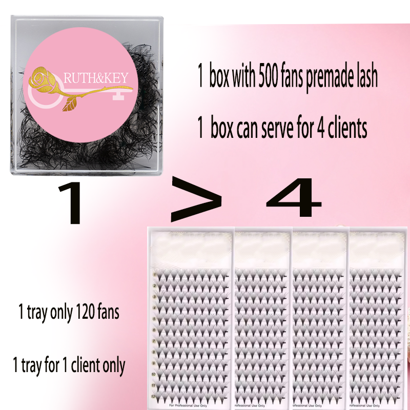 Premade Volume Fans 14D Loose  - Eyelash Extension Volume Styles ulasan dan harga