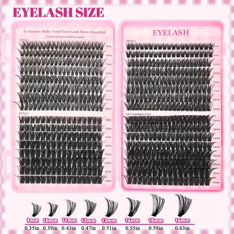 30/40/50/60/80/100D,Thick 9-16 - Eyelash Extension Volume Styles ulasan dan harga
