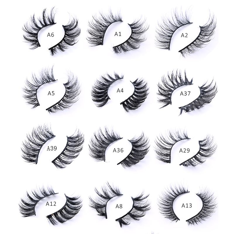 5/8 pairs 3D Mink False Eyelas - Eyelash Extension Volume Styles ulasan dan harga
