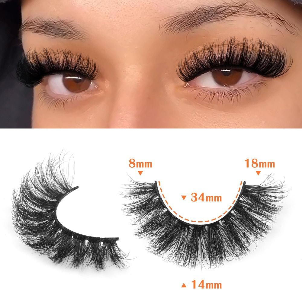 14-16mm Length False Eyelashes - Eyelash Extension Volume Styles ulasan dan harga