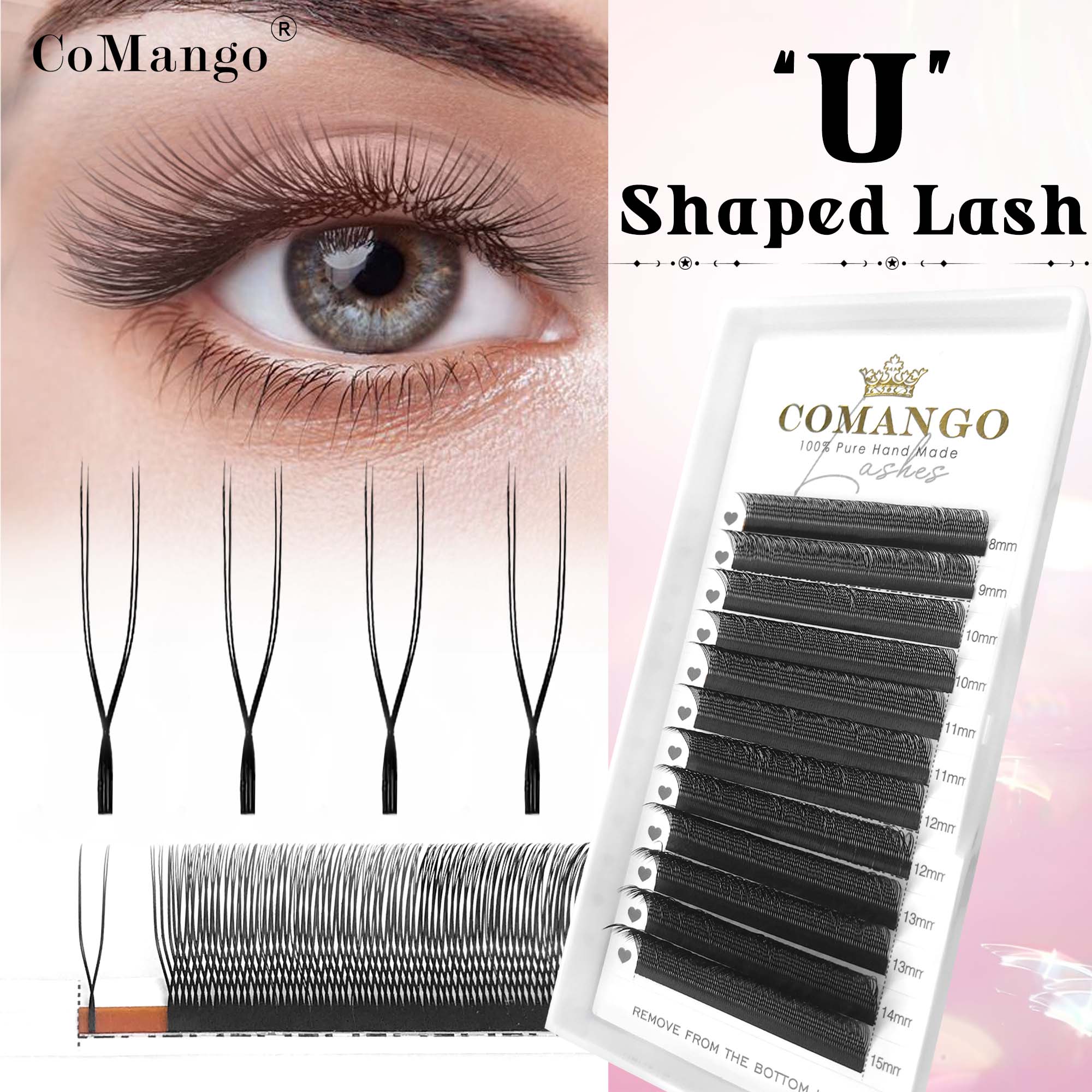 CoMango U Shaped Parallel Flow - Eyelash Extension Volume Styles ulasan dan harga