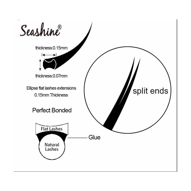 Seashine Ellipse Flat Lashes S - Individual Lash Tray ulasan dan harga
