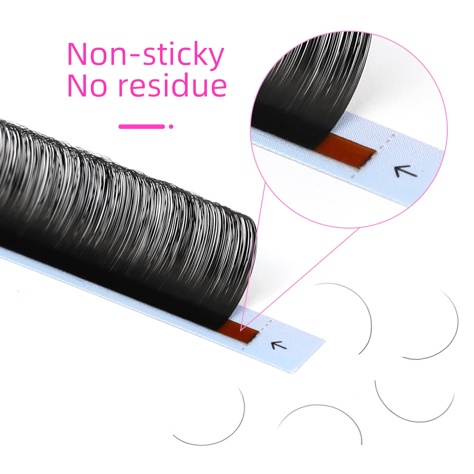 RUJADE 10 Trays/lot Wholesale  - Eyelash Extension Korea Natural ulasan dan harga