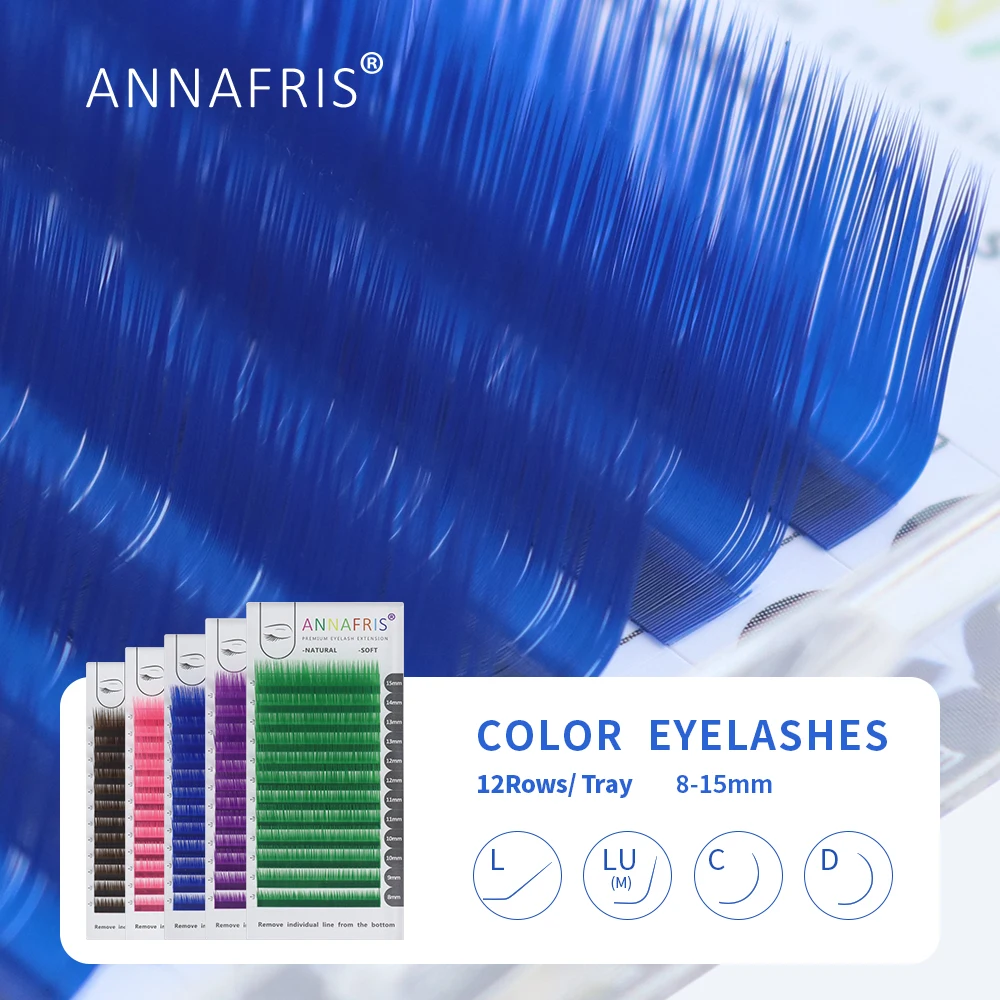ANNAFRIS Individual Colored Ey - Eyelash Extension Russian Volume ulasan dan harga