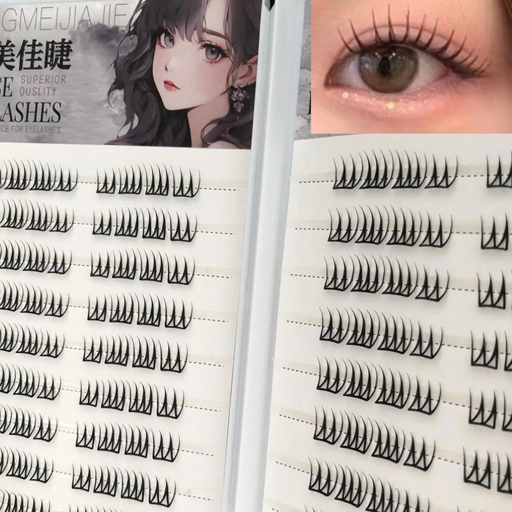 U Shape Glue-free False Eyelas - Eyelash Extension Korean Style ulasan dan harga