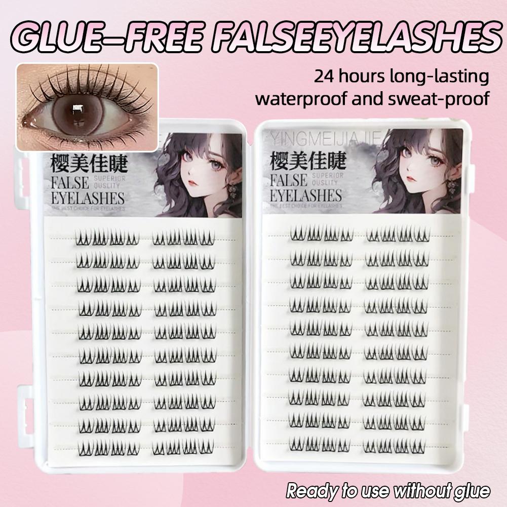 U Shape Glue-free False Eyelas - Eyelash Extension Korean Style ulasan dan harga
