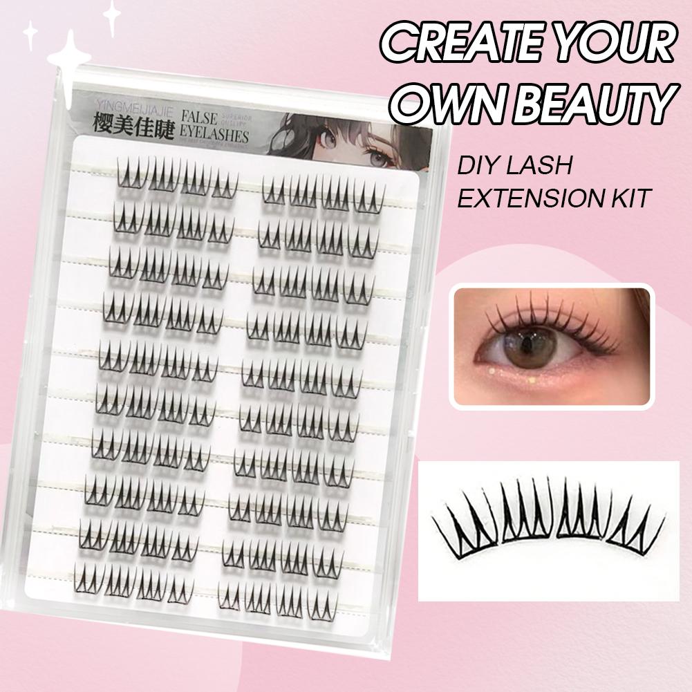 U Shape Glue-free False Eyelas - Eyelash Extension Korean Style ulasan dan harga