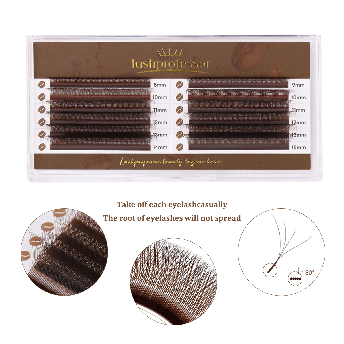 Lashprofessor Brown 4D W Shape - Eyelash Extension Volume Styles ulasan dan harga