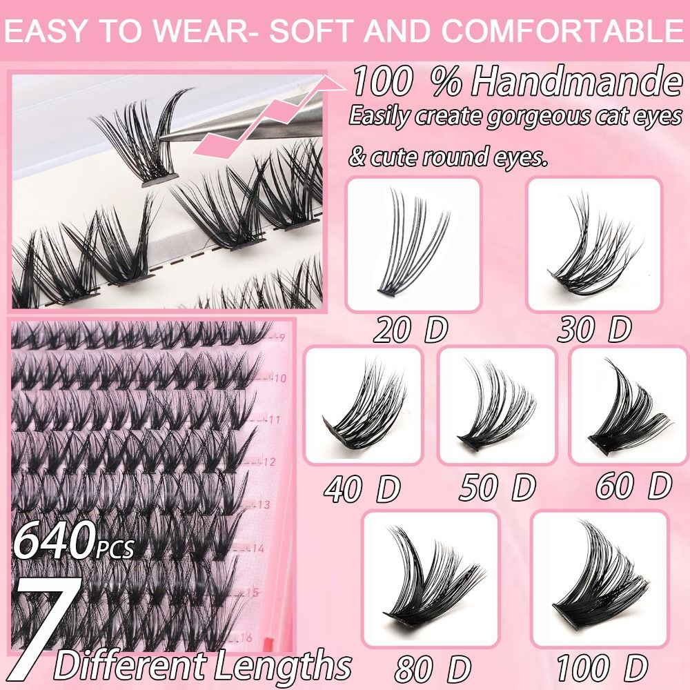 Natural Look False Eyelashes W - Eyelash Extension Volume Styles ulasan dan harga