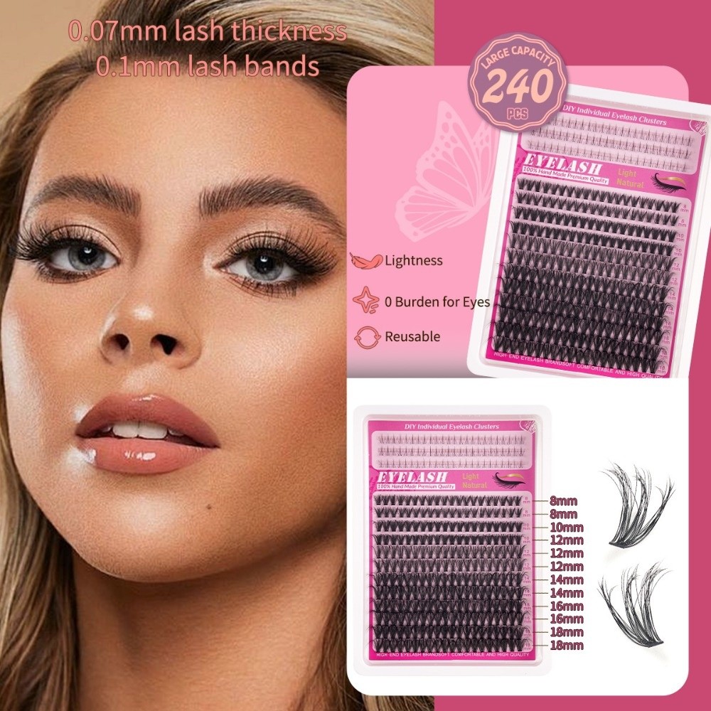 8-18mm Length False Eyelashes  - Eyelash Extension Or Extensions ulasan dan harga
