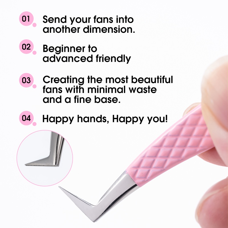 High Precision Eyelash Extensi - Isolation Tweezer Curved ulasan dan harga