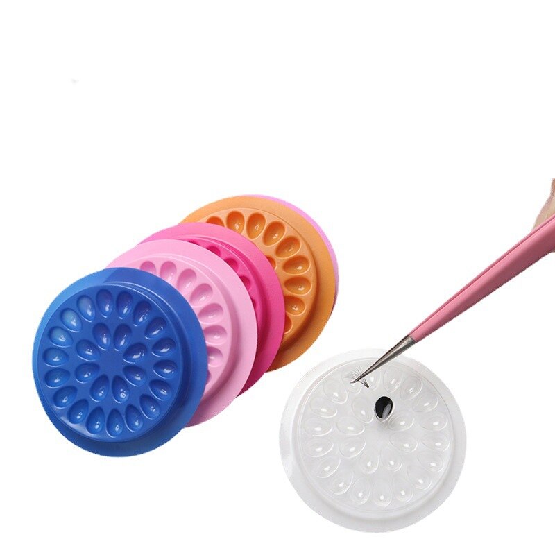 100pcs Eyelash Glue Holder Eye - Individual Lash Tray ulasan dan harga