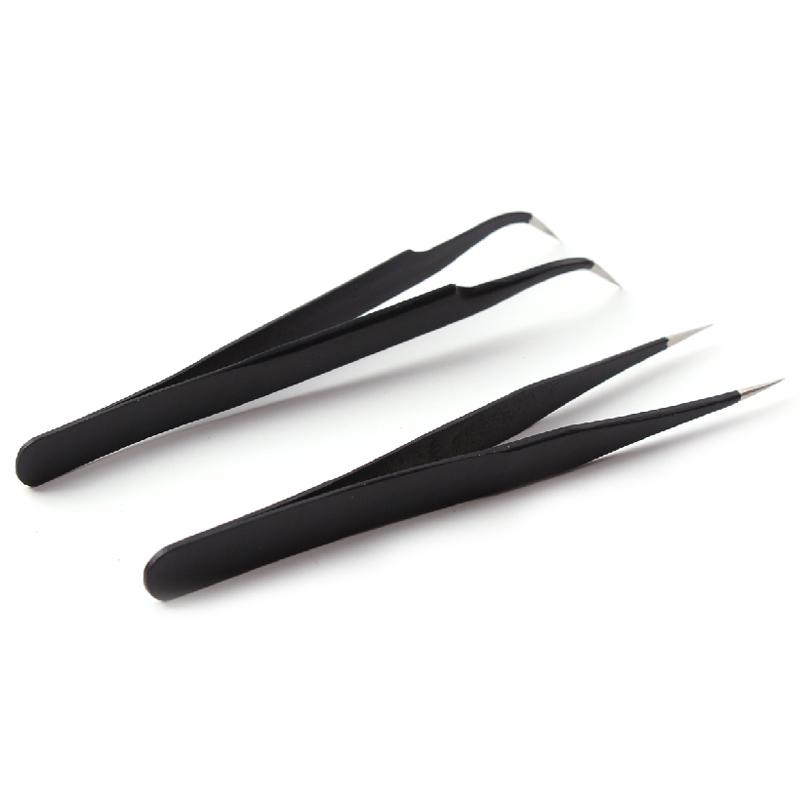 1Pc Stainless Steel Tweezers f - Eyelash Extension Or Extensions ulasan dan harga
