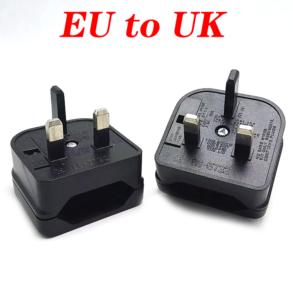 EU To UK Plug Adapter With 13A - Eyelash Extension Uk ulasan dan harga