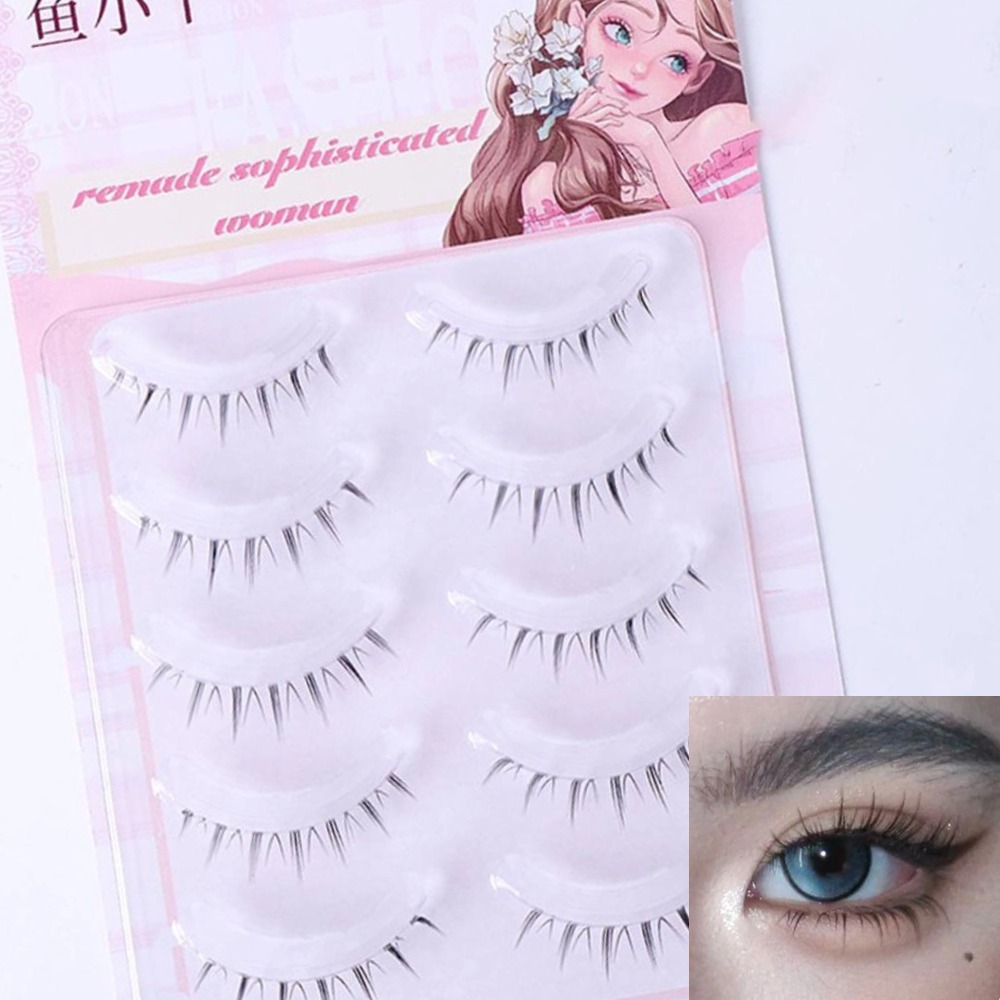 5 Pairs Natural Lower Lashes C - Eyelash Extension Korean Style ulasan dan harga