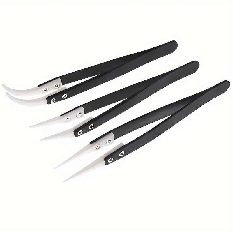 Ceramic antistatic tweezers, i - Isolation Tweezer Curved ulasan dan harga